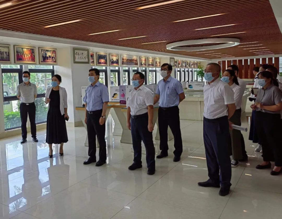 海南省委常委、?？谑形瘯浟_增斌一行調(diào)研公司